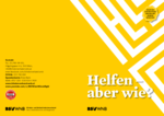 Abbildung der Informationsbroschüre mit der Überschrift Helfen - aber wie?
